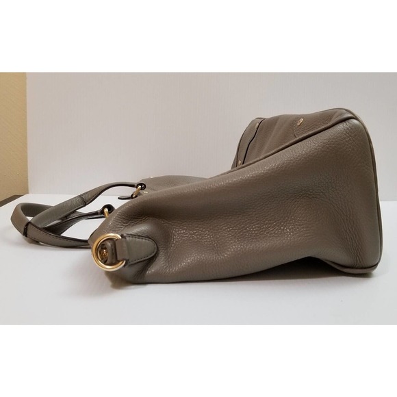 RARE Coach Mickie Gray Smooth Leather Satchel Purse Handbag Crossbody Bag 25032E - Picture 5 of 12